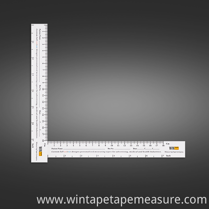 Custom wound measuring ruler